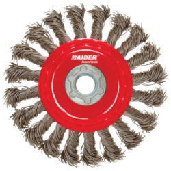 Четка за флекс конусна плетена Raider Ø100 mm