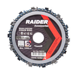 Диск с верига за дърво Raider 125x22,2 mm