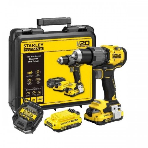 Акумулаторен винтоверт Stanley FatMax SFMCD726D2K-QW Акумулаторен винтоверт Stanley FatMax SFMCD726D2K-QW