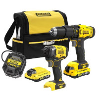 Комплект акумулаторни ударни винтоверти Stanley FatMax® SFMCK465D2S-QW
