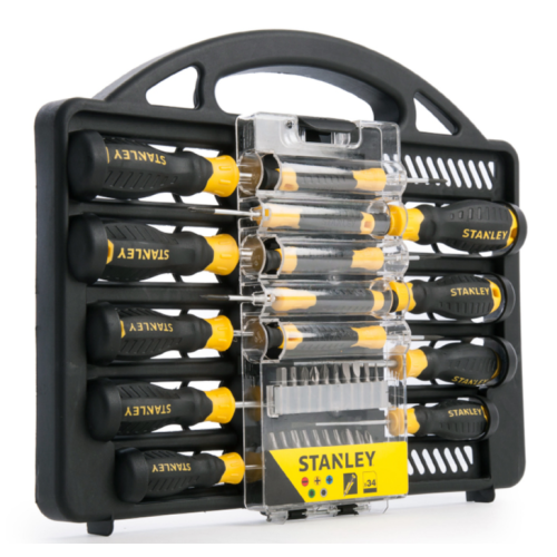 Комплект отвертки и битове Stanley 34 броя Комплект отвертки и битове Stanley 34 броя