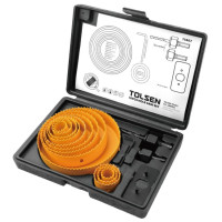 Комплект боркорони за дърво Tolsen 16 части