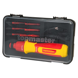 Акумулаторна отвертка Topmaster VDE 1000V с накрайници TMP