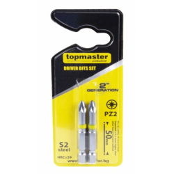 Накрайници  PZ2 TOPMASTER 50 mm 2 броя
