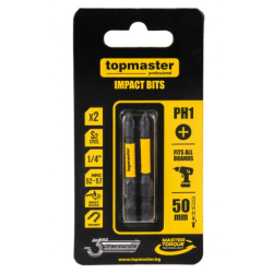Накрайници ударни TOPMASTER 50mm PH1, 2 броя
