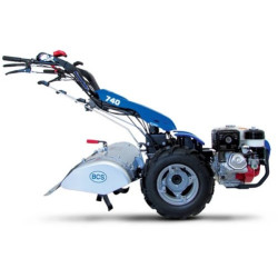 Мотоблок BCS 740 PowerSafe Reversible, HONDA GX390 с колела и прикачна фреза 80 cm