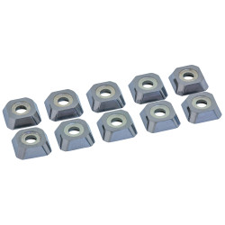 Прави карбидни вложки BERNARDO за KFM 900 Duo - 10 броя