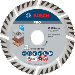 Диамантен диск BOSCH PRO Multi Material 125 mm Диамантен диск BOSCH PRO Multi Material 125 mm