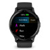 Смарт часовник GARMIN Venu® 3 Silver с Black с кожена каишка