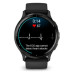 Смарт часовник GARMIN Venu® 3 Silver с Black с кожена каишка