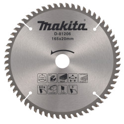 Циркулярен диск за алуминий MAKITA 165 x 20 mm 60T