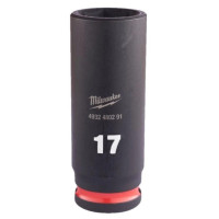 Ударна удължена вложка MILWAUKEE - 3/8", 17 mm