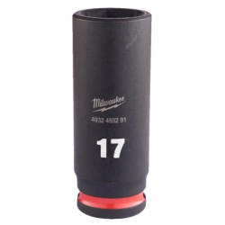 Ударна удължена вложка MILWAUKEE - 3/8", 17 mm