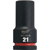 Ударна удължена вложка MILWAUKEE - 3/4", 21 mm