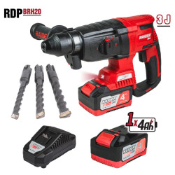 Акумулаторен безчетков перфоратор RAIDER RDP-BRH20 Case, R20