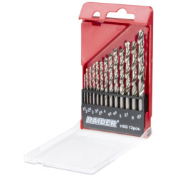 Комплект свредла за метал RAIDER HSS, 13 броя