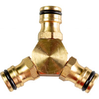 Месингов разклонител 3-посочен TOP GARDEN