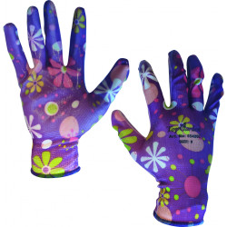 Градински ръкавици TOP GARDEN, полиестерно трико/нитрил