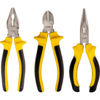 Комплект клещи резачки и дългоусти TOPMASTER CR-V, 3 броя 