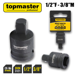 Адаптер ударен TOPMASTER 1/2F x 3/8M