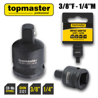 Адаптер ударен TOPMASTER 3/8F x 1/4M