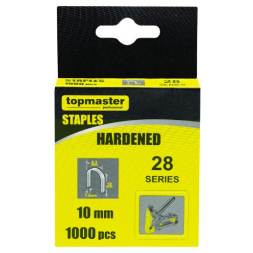 Скоби за такер TOPMASTER 10 mm - 1000 броя Скоби за такер TOPMASTER 10 mm - 1000 броя