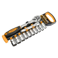 Комплект тресчотка 1/2" с вложки TOLSEN - 12 части
