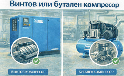 Винтов или бутален компресор