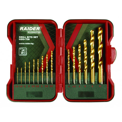 Комплект свредла за метал RAIDER 15 броя