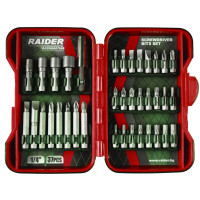 Комплект битове и накрайници RAIDER 37 части
