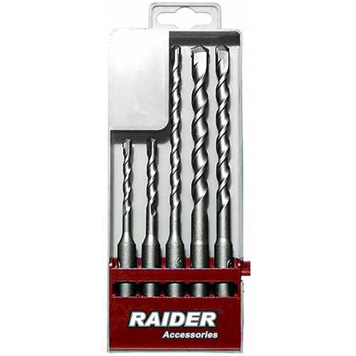 Комплект свредла RAIDER SDS-plus - 5 броя