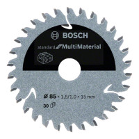 Диск за акумулаторен циркуляр BOSCH Standard for Multi Material, 85 mm
