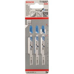Ножчета за прободен трион BOSCH T 118 AF - 3 бр.