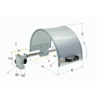 Предпазител за пратонник на струг BERNARDO PTO 03/300
