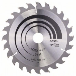 Циркулярен диск BOSCH Optiline Wood 210x30x2.8
