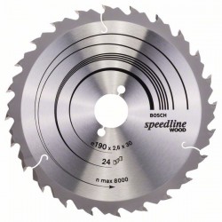 Циркулярен диск BOSCH Ф190х2.6 Speedline Wood Z24