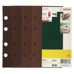 Комплект шкурки за виброшлайф BOSCH 93x185 -25 части