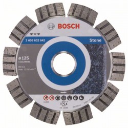 Диамантен диск BOSCH за камък Ф 125х22,23 Best for Stone