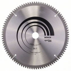 Циркулярен диск за рязане чрез потапяне BOSCH Ф305х2.5 Optiline Wood Z96