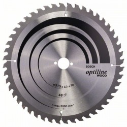 Циркулярен диск  BOSCH Ф315х3.2 Optiline Wood Z48