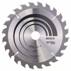 Циркулярен диск BOSCH Ф 235х30 Optiline Wood Z24
