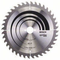Циркулярен диск  BOSCH Ф250х3.2 Optiline Wood Z40