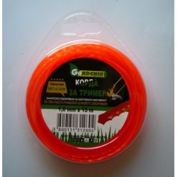 Корда квадратна оранжева GARDENIA Twistop sqare 1,6x15