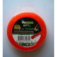 Корда квадратна оранжева GARDENIA Twistop sqare 2,0x15