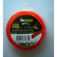 Корда квадратна оранжева GARDENIA Twistop sqare 4,0x6