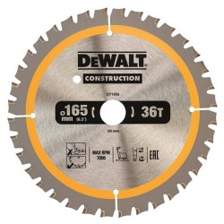 Циркулярен диск за дърво DeWALT DT1950 Ф165х20