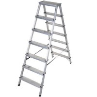 Алуминиева двустранна стълба DRABEST 2x7