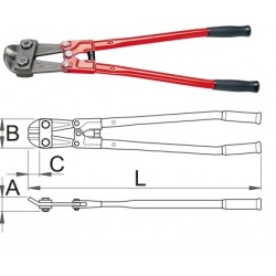 Ножица за арматурно желязо UNIOR 596/6B - 450 mm