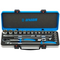 Комплект вложки в метална кутия 1/2" UNIOR 190BI6P24 - 24 броя