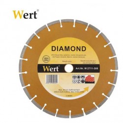 Диамантен диск за строителни материали WERT Ф350